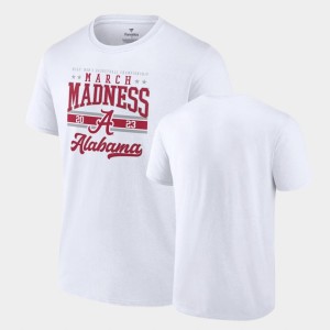Men's Alabama Crimson Tide White 2023 NCAA Basketball Tournament March Madness T-Shirt 671206-961