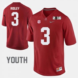 Youth Alabama Crimson Tide College Football Crimson Calvin Ridley #3 Jersey 347625-544