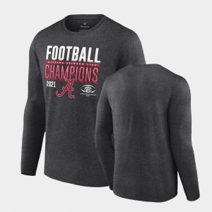 Men's Alabama Crimson Tide College Football Charcoal Football Conference Champions Locker Room Long Sleeve T-Shirt 307468-973