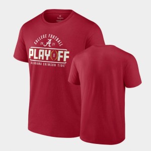 Men's Alabama Crimson Tide College Football Crimson 2021 Playoff Kickoff T-Shirt 911538-162