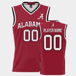 Men's Alabama Crimson Tide College Basketball Crimson Custom #00 ProSphere Jersey 444527-455