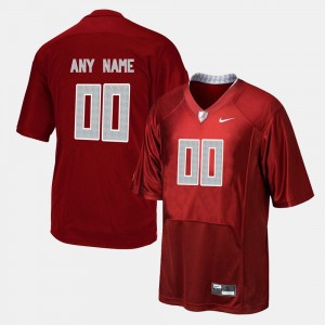 Men's Alabama Crimson Tide College Football Red Custom #00 Jersey 545696-464