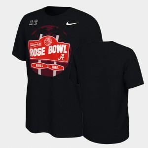 Men's Alabama Crimson Tide 2021 Rose Bowl Black Illustrated T-Shirt 318535-633