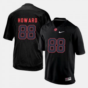 Men's Alabama Crimson Tide Silhouette College Black O.J. Howard #88 Jersey 938718-905