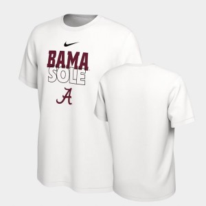 Men's Alabama Crimson Tide On Court White Bench T-Shirt 810405-966