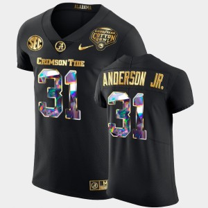 Men's Alabama Crimson Tide 2021 Cotton Bowl Black Will Anderson Jr. #31 Golden Diamond Edition Jersey 706820-174