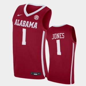 Men's Alabama Crimson Tide Replica Crimson Herbert Jones #1 2021 College Basketball Jersey 997871-416