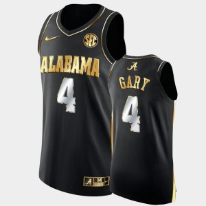 Men's Alabama Crimson Tide College Basketball Black Juwan Gary #4 Golden Authentic Jersey 893033-294