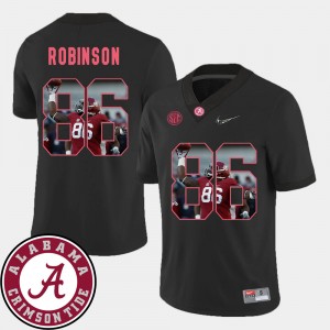 Men's Alabama Crimson Tide Pictorial Fashion Black A'Shawn Robinson #86 Football Jersey 569829-178