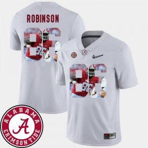 Men's Alabama Crimson Tide Pictorial Fashion White A'Shawn Robinson #86 Football Jersey 689320-527