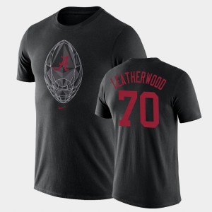 Men's Alabama Crimson Tide Football Icon Black Alex Leatherwood #70 Legend T-Shirt 584975-944