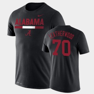 Men's Alabama Crimson Tide Team DNA Black Alex Leatherwood #70 Legend Performance T-Shirt 135087-950