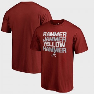 Men's Alabama Crimson Tide Bowl Game Crimson Hometown Collection Rammer Jammer T-Shirt 269790-116