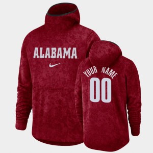Men's Alabama Crimson Tide Basketball Spotlight Crimson Custom #00 Pullover Team Logo Hoodie 327786-848
