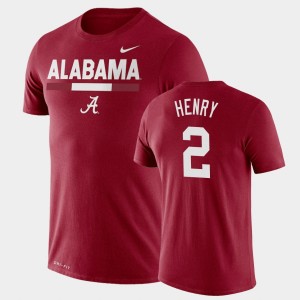 Men's Alabama Crimson Tide Team DNA Crimson Derrick Henry #2 Legend Performance T-Shirt 832065-814