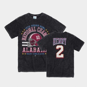 Men's Alabama Crimson Tide Vintage Tubular Black Derrick Henry #2 1979 Sugar Bowl T-Shirt 388768-671