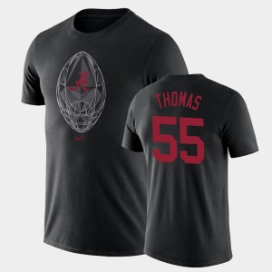 Men's Alabama Crimson Tide Football Icon Black Derrick Thomas #55 Legend T-Shirt 669682-304