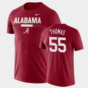 Men's Alabama Crimson Tide Team DNA Crimson Derrick Thomas #55 Legend Performance T-Shirt 193581-926