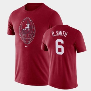 Men's Alabama Crimson Tide Football Icon Crimson DeVonta Smith #6 Legend T-Shirt 541635-325