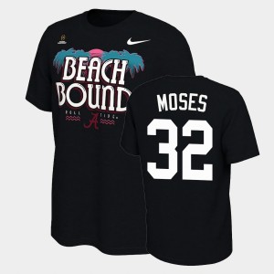 Men's Alabama Crimson Tide 2021 National Championship Black Dylan Moses #32 Bound College Football Playoff T-Shirt 459364-129