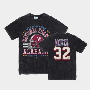 Men's Alabama Crimson Tide Vintage Tubular Black Dylan Moses #32 1979 Sugar Bowl T-Shirt 752090-690