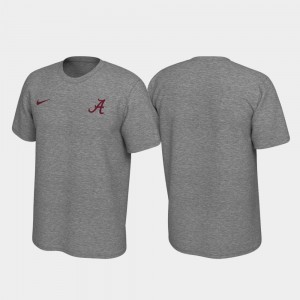 Men's Alabama Crimson Tide Left Chest Logo Heathered Gray Legend T-Shirt 153687-657
