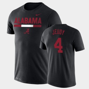 Men's Alabama Crimson Tide Team DNA Black Jerry Jeudy #4 Legend Performance T-Shirt 613139-359