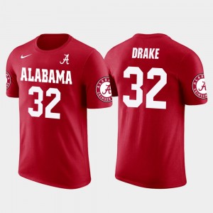 Men's Alabama Crimson Tide Future Stars Red Kenyan Drake #32 Football T-Shirt 627199-836