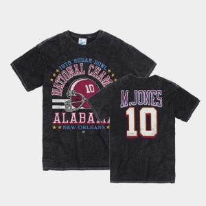 Men's Alabama Crimson Tide Vintage Tubular Black Mac Jones #10 1979 Sugar Bowl T-Shirt 940319-979