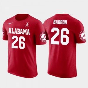 Men's Alabama Crimson Tide Future Stars Red Mark Barron #26 Football T-Shirt 396331-249