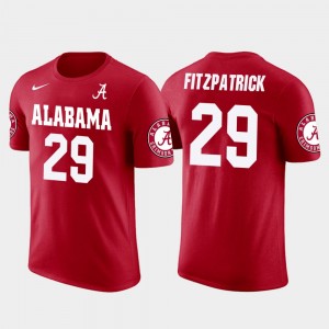 Men's Alabama Crimson Tide Future Stars Red Minkah Fitzpatrick #29 Football T-Shirt 272526-613