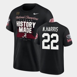 Men's Alabama Crimson Tide 2020 National Champions Black Najee Harris #22 Locker Room T-Shirt 530495-510