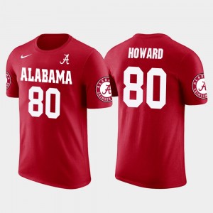 Men's Alabama Crimson Tide Future Stars Red O.J. Howard #80 Football T-Shirt 659904-736