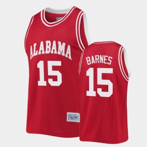 Men's Alabama Crimson Tide Commemorative Basketball Crimson Tyler Barnes #15 Classic Jersey 471310-498